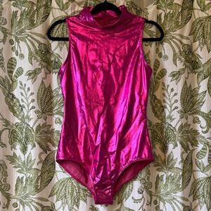 Shiny Pink Kids One Piece